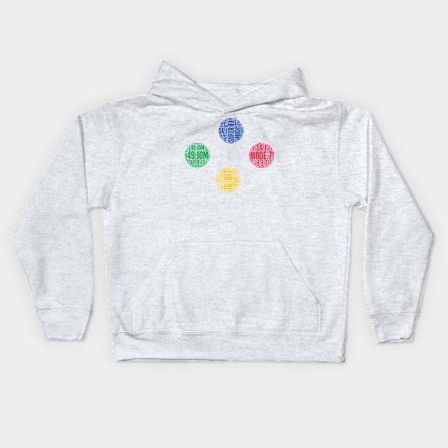 SUPER SPECS (Europe/Japan) Kids Hoodie by Artful Raccoon